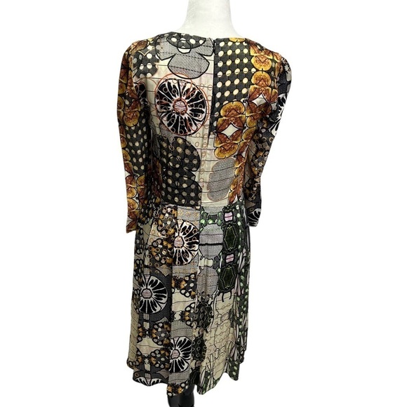 & Other Stories African Mood Dress Multicolour A-Line 3/4 Sleeve Size Small - 6 - Picture 9 of 15